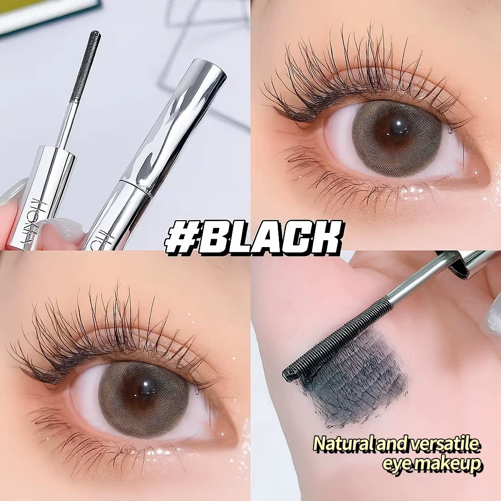 Long-Lasting Curling Mascara Waterproof and Sweat-Proof Separates Each Lash Thick and Voluminous Steel Tube Mascara