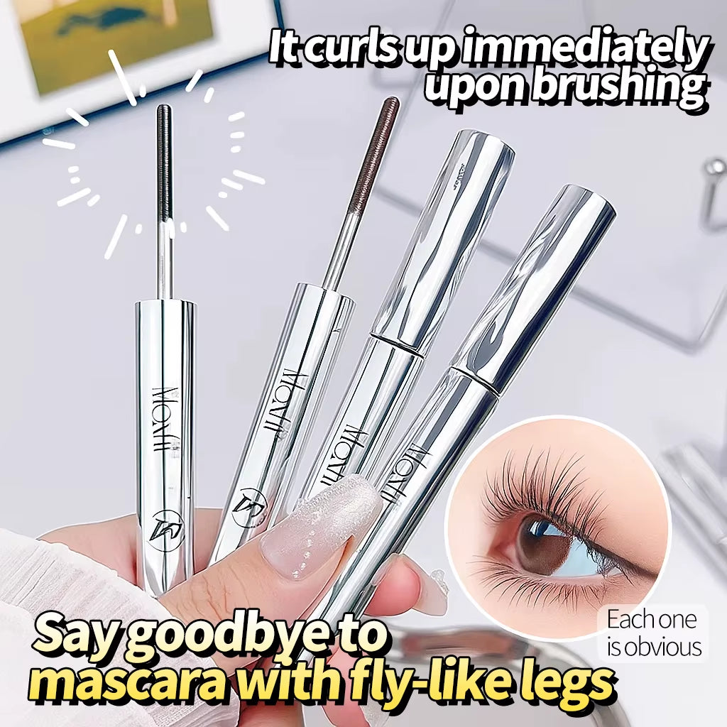 Long-Lasting Curling Mascara Waterproof and Sweat-Proof Separates Each Lash Thick and Voluminous Steel Tube Mascara