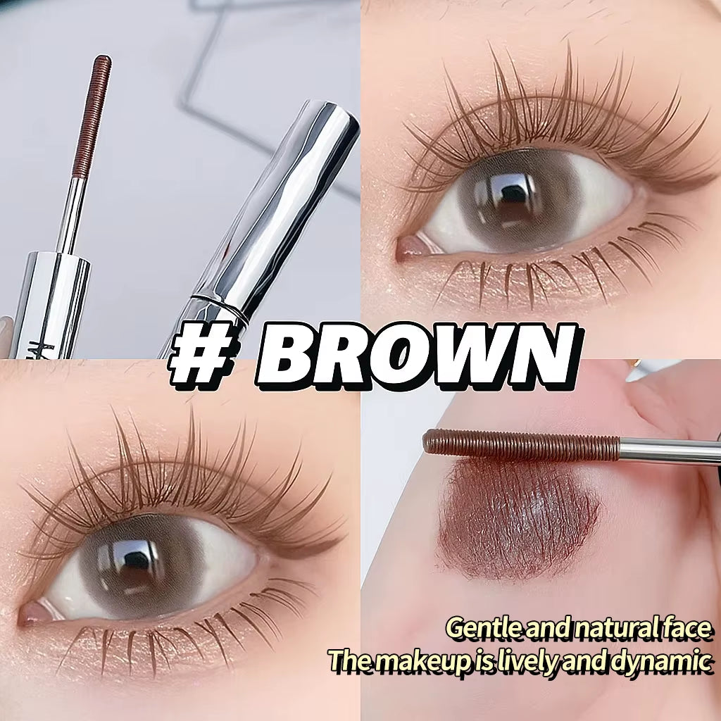 Long-Lasting Curling Mascara Waterproof and Sweat-Proof Separates Each Lash Thick and Voluminous Steel Tube Mascara