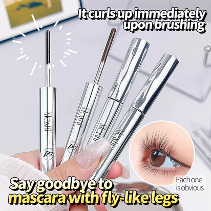 Long-Lasting Curling Mascara Waterproof and Sweat-Proof Separates Each Lash Thick and Voluminous Steel Tube Mascara