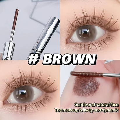 Long-Lasting Curling Mascara Waterproof and Sweat-Proof Separates Each Lash Thick and Voluminous Steel Tube Mascara