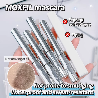 Long-Lasting Curling Mascara Waterproof and Sweat-Proof Separates Each Lash Thick and Voluminous Steel Tube Mascara